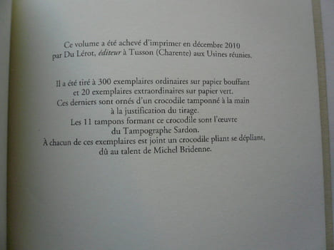 Crocodile pliant et Noix phourrées . Alfred JARRY