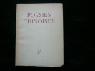 Poésies chinoises. Traduction, introduction et notes par Louis Laloy.