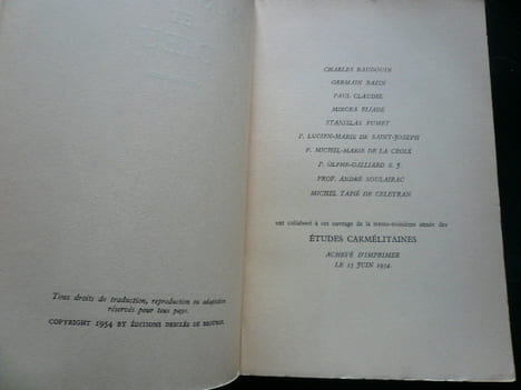 Nos sens et Dieu. Collectif. Charles Baudouin, Germain Bazin, Paul Claudel, Mircea Eliade, Stanislas Fumet, P. Lucien-Marie de Saint-Josep, P. ...