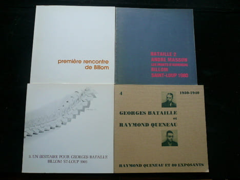 Ensemble des 4 publications des RENCONTRES DE BILLOM 1) Première rencontre de Billom, 16 juin - 24 août 1979. Les artistes porfessionnels d'Auvergne ...