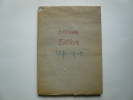 BAZAINE par André Frénaud, ESTEVE par Jean Lescure, LAPICQUE par Jean Tardieu. Catalogue d'exposition Galerie Louis Carré Février-Mars 1945. Bazaine ...