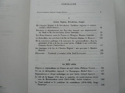 Regions et régionalisme en france du XVIII° siecle à nos jours
