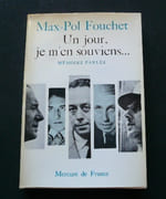 Un jour, je m'en souviens. Mémoire parlée. par Max-Pol Fouchet - Image 1