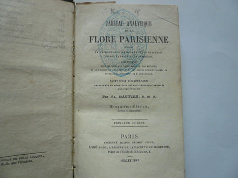 Tableau analytique de la flore parisienne d'après la méthode adoptée dans la flore française de MM. Lamarck et de Candolle, contenant tous les ...