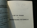 L'art de penser et la mnémotechnie rationnelle. 2nde édition. . Docteur Marcel Viard