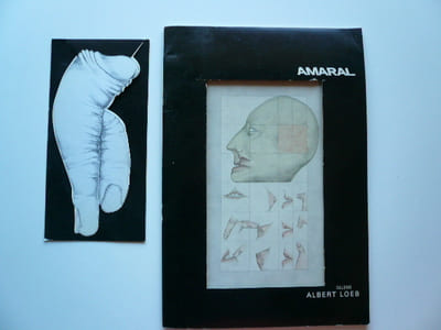 Amaral. Galerie Albert Loeb. 2 catalogues d'exposition. 26 avril au 19 mai 1973. Joint le carton d'invitation avec son illustration découpée. 19 nov. 14 déc. 1974