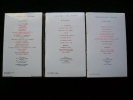 Oeuvres complètes. Romans I et II. 3 volumes, complet. . Raymond Queneau. Edition établie par Claude Debon (t.1). Edition publiée sous la direction ...