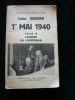 1er mai 1940. Face à l'ennemi de l'intérieur. Jules Verger. Pref. de M. Abel Bonnard.