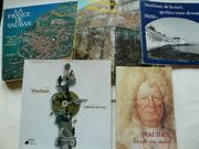 RÉUNION DE DIVERS DOCUMENTS SUR VAUBAN ET L'ARCHITECTURE MILITAIRE: 1-La France de Vauban par Robert Bornecque. (1984) 2- Vauban, ingénieur du Soleil. Cat. expo Musée Ernest Cognacq ( 2007)  3-Vauban, sa vie, son oeuvre. Association des amis de la Maison Vauban (1983) 4- Bastions de la mer, qu'êtes-vous devenus ? Rochefort, La Rochelle (1980) 5- Revue Monuments Historiques Vauban et l'architecture militaire n°126 (1982) par Sébastien Le Prestre de VAUBAN (1633-1707)