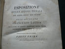 Esposizione delle leggi penali del Regno delle Due Sicilie. Parte prima : Del calcolo d'imputazione. LAURIA Francesco (1769-1818)