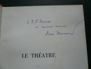 LE THEATRE.  Notes et Maximes. Envoi de l'auteur.. Pierre Descaves