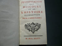 JUSTIFICATION DES DISCOURS ET DE L'HISTOIRE ECCLÉSIASTIQUE.