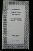 Faiences et porcelaines anciennes. Arts primitifs - Afrique - Océanie. par Me M. Rheims. Me R.-G. Laurin. Me Ph. Rheims - Image 1
