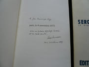 Réunion de deux textes de Serge Sautreau. Le rire anonyme du bègue, 1973, 24p. /  Paris, le 4 novembre 1973. Illustrations d'Antonio Recalcati. 1974, 24p. Exemplaire enrichi d'un envoi de S. Sautreau. par Serge Sautreau - Image 2