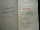 Oeuvres. Tome I et II. Correspondance. . Maurice de Guérin. Etablissement du texte et introduction par Henri Clouard.