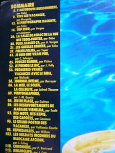 Magazine Zéro, mensuel n°10. Zéro vacances, numéro double, juillet-août 1987.
