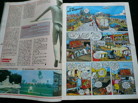 Magazine Zéro, mensuel n°10. Zéro vacances, numéro double, juillet-août 1987. . Gébé, Folco, Vergne, Topor, Salengro, Pichon, Folly, Wolinski, ...