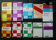 Réunion de 10 dépliants de la RATP, comprenant : 6 plans de réseau d'autobus et de métro de 1976, 1977, 1979, 1980, 1981 / Un dépliant 1979 sur les Excursions - 120 circuits / Guide pratique du RER A - B (1977) et un Billet de Tourisme 1981. par RATP - Image 1