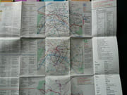 Réunion de 10 dépliants de la RATP, comprenant : 6 plans de réseau d'autobus et de métro de 1976, 1977, 1979, 1980, 1981 / Un dépliant 1979 sur les Excursions - 120 circuits / Guide pratique du RER A - B (1977) et un Billet de Tourisme 1981. par RATP - Image 6