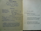 Départs II, mars-avril 1931. Revue Littéraire des Jeunes. Textes de  : Pierre Reverdy "Le coeur tournant" / Marcel Fontaine "Poème" / Madeleine ...