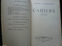Cahiers 1906-1951.