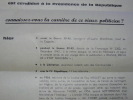FRANCOIS MITTERAND. Tract anti-mitterrandien publié à l'occasion des élections présidentielles de 1965. François MITTERAND