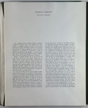 Eaux-fortes sur Paris suivi de "Meryon Charles, eau-fortier, ex-marin" et de "Bref historique de la gravure en creux" par Albert Flocon.. Charles ...
