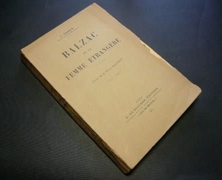 Balzac et la femme étrangère. Thèse pour le doctorat d'Université.. I. Jarblum. Préface de Maurice Bouteron.