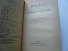 Balzac et la morale romantique . Ernest Seillière