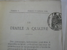 Diable à quatre. N°1 Joint deux feuillets volants reproduisant une lettre de Louis Veuillot à propos de son journal L'UNIVERS.. H. de Villemessant, ...