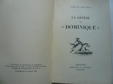 La genèse de Dominique. Camille Reynaud 