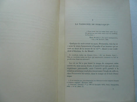 La genèse de Dominique. Camille Reynaud 