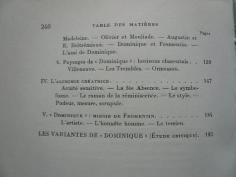 La genèse de Dominique. Camille Reynaud 