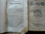 JOURNAL DES ENFANTS.  Réunion de 5 années consécutives, allant de la 2e à la moitié de la 7e année (juillet 1833 à décembre 1838). Seul manque le Premier Numéro de la 3e Année.  On ajoute la première moitié de la 13e année Juillet 1844 - Décembre 1844. par Publié sous le patronage de S.M. la Reine de Wurtemberg. Textes de J. Janin, Michel Raymond, Mme Sophie Gay, Ch. Lautour-Mézeray, James Rousseau, Ernest Fouinet, Laurent de Jussieu, Ed. Bergounioux, Mis Maria-Fitz-Clarens (pseud. Eugénie Foa), Anatole Laborie, Edmond de Fontaines, André Jauffret, Bel. Williamson, Jean May,  Ernestine Clouet, Léon Guérin, De Barante, Emile Marco de Saint-Hilaire, A. Jadin, Eléonore de Vaulabelle, Rosier, Emile Cabanon, Maurice Alhoy, M. A. Bréant, Alex. Dumas, Amédée Pichot, Amédée Pichot, etc.  - Image 2