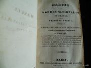 Manuel des gardes nationales de France. D'après l'ordonnance d'infanterie du 4 mars 1831. En 2 volumes : 1. L'école du soldat et de peloton contenant 38 planches dépliantes. 2 L'école de bataillon contenant 14 planches dépliantes. par Sans mention d'auteur - Image 2