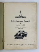 (MANUEL D'ENTRETIEN / NOTICE) Instructions pour l'emploi du camion S 6500 avec un moteur Diesel refroidi à air Deutz F 8 L 614 par Préface Klöckner-Humboldt- Deutz AG - Werk ULM. MAGIRUS DEUTZ - Image 2