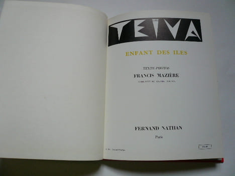 Teïva enfant des îles. Texte et photos Francis Mazière