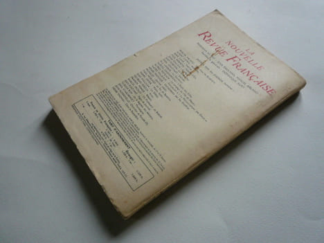 La Nouvelle Revue Française N°74, 1er février 1959. Jean Schlumnberger : Cinquantenaire. Jean Grosjean : Cet Arbre de Braise. Jean Guéhénno : Sur le ...