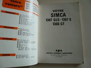 Votre SIMCA 1307 GLS. 1307 S - 1308 GT par Sans mention d'auteur. Editions Pratiques Automobiles - Image 2