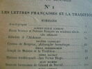 Les Cahiers d'Hermès n°1. Les lettres françaises et la tradition. Contributions de Albert-Marie Schmidt, Léo Mérigot, Eugène Canseliet, Emile ...