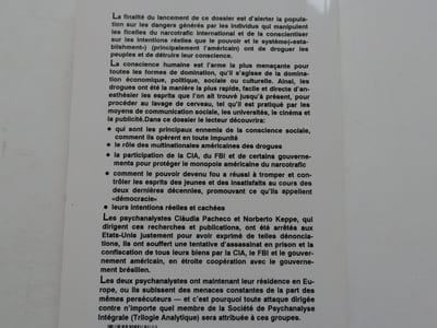 La Multinationale Américaine des drogues.