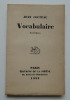 Vocabulaire. Poèmes. . Jean COCTEAU