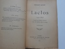 Laclos (1741-1803), d'après des documents originaux suivi d'un mémoire inédit de Laclos. . Fernand CAUSSY