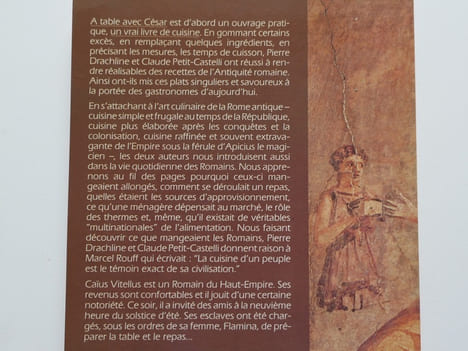 A table avec César. 120 recettes romaines mises au goût du jour.. Pierre Drachline, Claude Petit-Castelli.