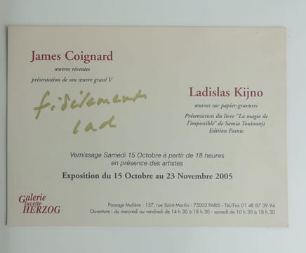 LADISLAS KIJNO. Rétrospective. Lille. Palais des Beaux-arts de 13 mai au 15 octobre 2000. . LADISLAS KIJNO (Sylvie Acheré- Renaud Faroux)