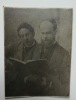 PHOTOGRAPHIE. Verlaine et son élève Alfred Spring à Bournemouth. Retirage vers 1896 d'après le tirage original de 1876-1877. . Paul VERLAINE