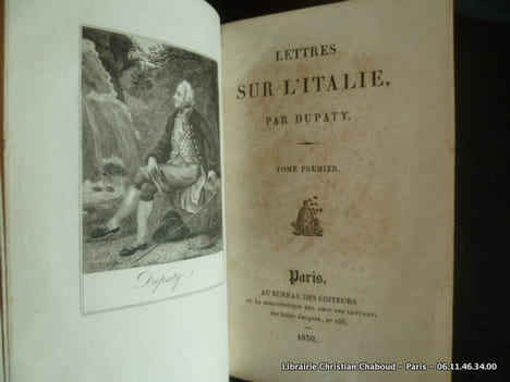 Lettres sur l'Italie. 2 volumes.. Dupaty
