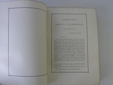 Texte primitif des Lettres Provinciales de Blaise Pascal. D'après un exemplaire in-4 (1656-1657) où se trouvent des corrections en écriture du temps. ...