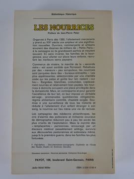 Les nourrices à Paris au XIXe siècle. Fanny Faÿ-Sallois. Préface de Jean-Pierre Peter