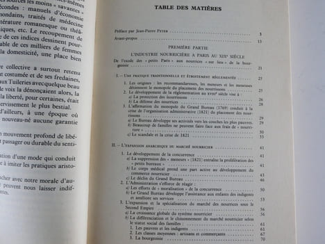 Les nourrices à Paris au XIXe siècle. Fanny Faÿ-Sallois. Préface de Jean-Pierre Peter